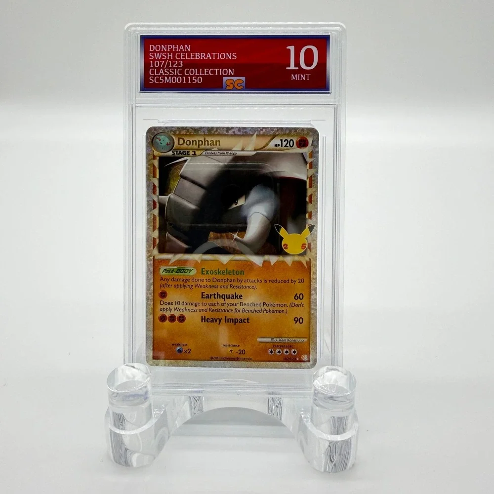 Donphan 107/123 SWSH Celebrations Classic Collection SlabCave SC 10 Mint Pokemon